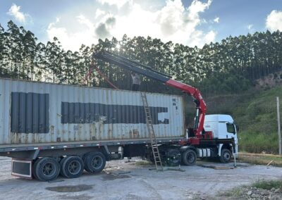 ex transporte de container 14 400x284 - Transporte de Container em Itaja&iacute; / SC